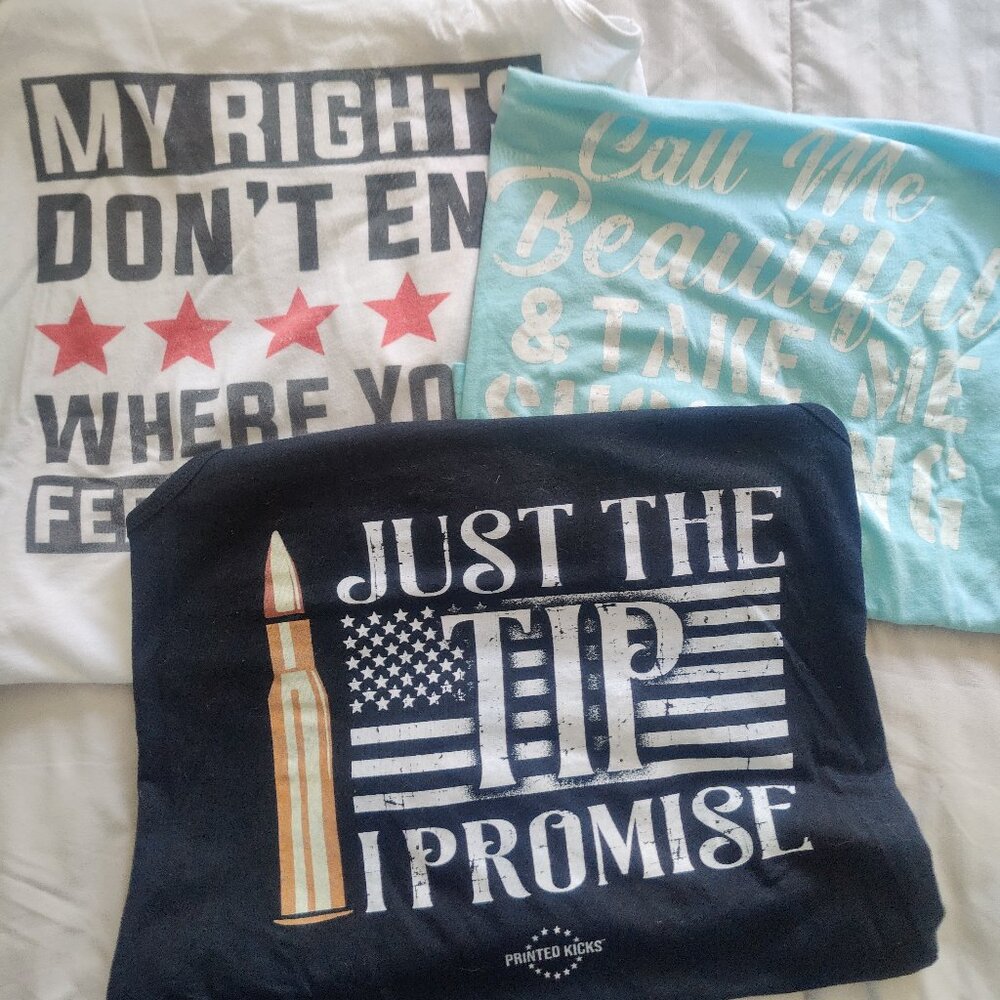 Bundle of 3 Printed Kicks Razorback Tops